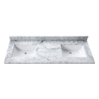 Avanity SUT73CW-RS (double) 73-inch Carrara Marble Countertop & Rectangular Sinks