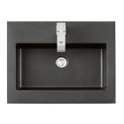 James Martin (single) 23.6-inch Low Profile, Semi-Recessed Charcoal Black Composite Stone Countertop/Sink