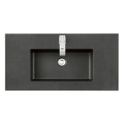 James Martin (single) 35.4-inch Low Profile, Semi-Recessed Charcoal Black Composite Stone Countertop/Sink
