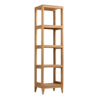 Avanity Teak 16-Inch Natural Teak Modern Bathroom Tall Linen Tower