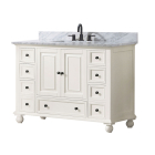 Avanity Thompson (single) 48-Inch French White Vanity - THOMPSON-V48-FW
