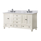 Avanity Thompson (double) 72-Inch French White Vanity - THOMPSON-V72-FW