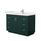 Wyndham Miranda (single) 48-Inch Green Vanity - Brushed Nickel