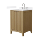 Wyndham Palmilla (single) 24-Inch Natural Oak Vanity - Brushed Nickel