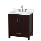 Wyndham Sheffield (single) 30-Inch Espresso Vanity