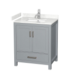 Wyndham Sheffield (single) 30-Inch Gray Vanity