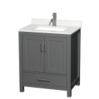 Wyndham Sheffield (single) 30-Inch Dark Gray Vanity