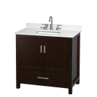Wyndham Sheffield (single) 36-Inch Espresso Vanity