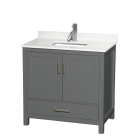 Wyndham Sheffield (single) 36-Inch Dark Gray Vanity
