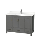 Wyndham Sheffield (single) 48-Inch Dark Gray Vanity