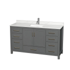 Wyndham Sheffield (single) 60-Inch Dark Gray Vanity