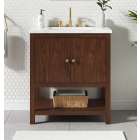 Avanity Zoe (single) 30-Inch Walnut Vanity - ZOE-V30-WA