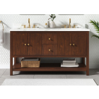 Avanity Zoe (double) 60-Inch Walnut Vanity - ZOE-V60-WA