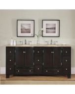 Roma (double) 72-Inch Espresso Transitional Bathroom Vanity