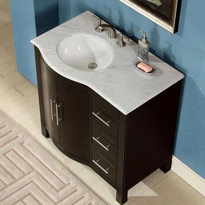 Carrara Marble - Left Side Sink