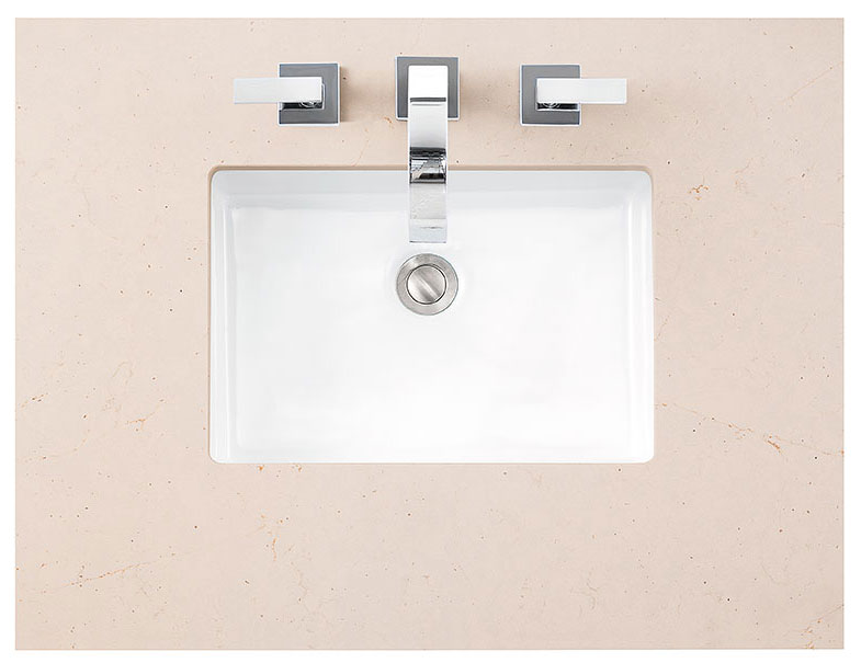 James Martin (single) 30-inch Silestone Eternal Marfil Quartz Countertop & Rectangular Sink - 3cm Thick