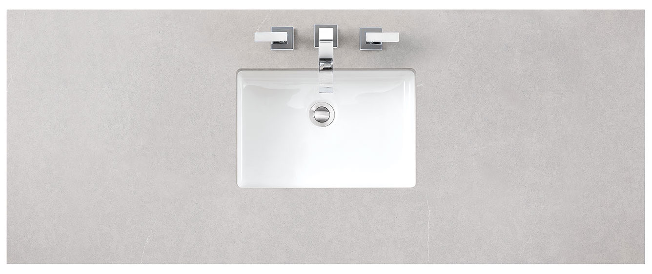 James Martin (single) 60-inch Silestone Eternal Serena Quartz Countertop & Rectangular Sink - 3cm Thick