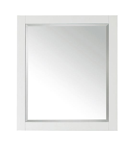 Avanity Brooks/Modero 28-Inch White Modern Bathroom Mirror