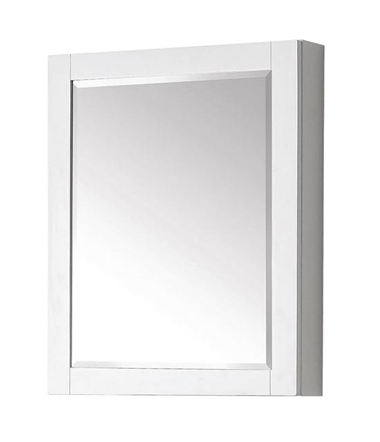 Avanity Brooks/Modero 24-Inch White Modern Bathroom Mirror/Medicine Cabinet