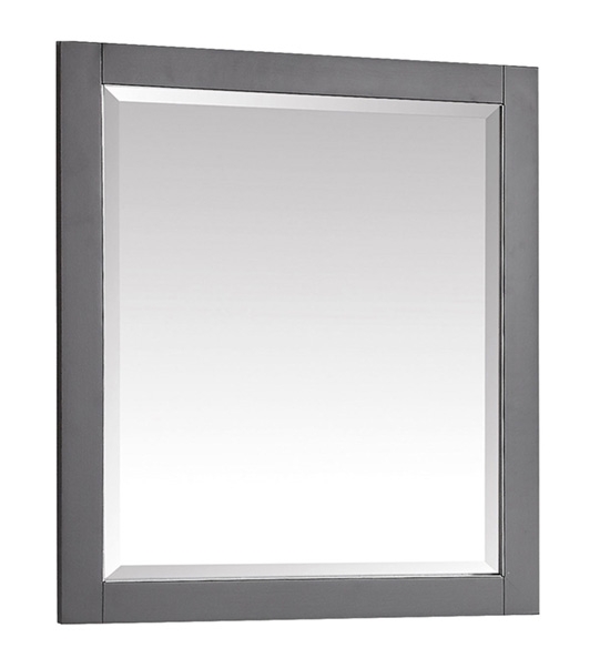 Avanity Allie/Austen 28-Inch Twilight Gray Brushed Silver Bathroom Mirror