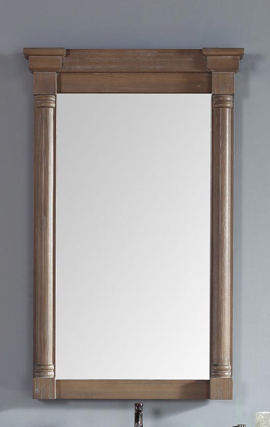 James Martin Savannah & Providence 27-Inch Driftwood Traditional Bathroom Mirror
