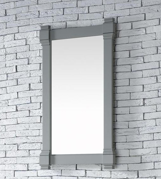 James Martin Brittany 21.5-Inch Urban Gray Transitional Bathroom Mirror