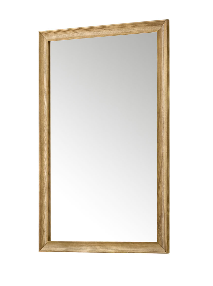 James Martin Glenbrooke 26-Inch Light Natural Oak Transitional Bathroom Mirror