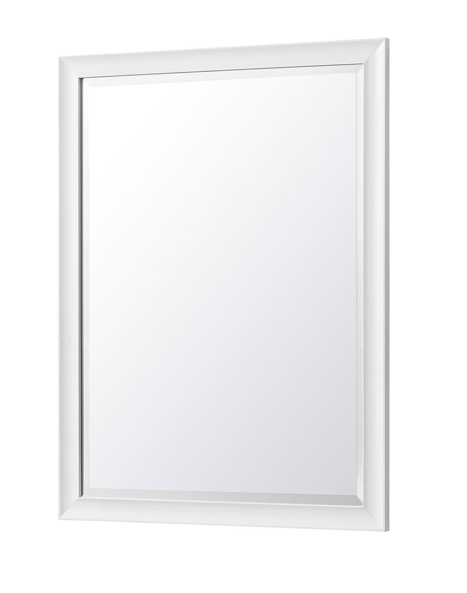 James Martin Glenbrooke 30-Inch Bright White Transitional Bathroom Mirror