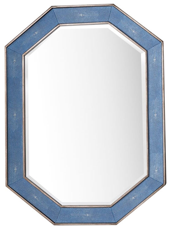 James Martin Tangent 30-Inch Silver with Delft Blue Mirror