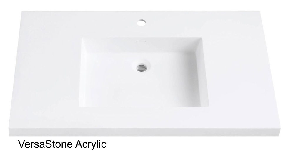 Avanity VUT37WT (single) 37-inch VersaStone Countertop & Integrated Sink