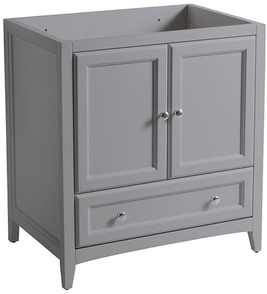 Fresca Oxford (single) 29.5-Inch Gray Transitional Bathroom Vanity - Cabinet Only