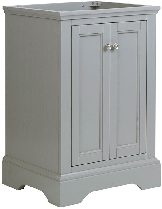 Fresca Windsor (single) 23.9-Inch Transitional Gray Textured Bathroom Vanity - Cabinet Only