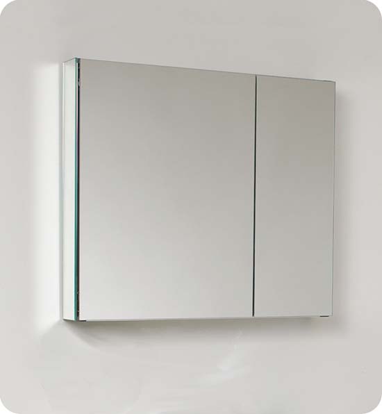 Fresca FMC8090 29.5-Inch Bathroom Mirrored Medicine Cabinet