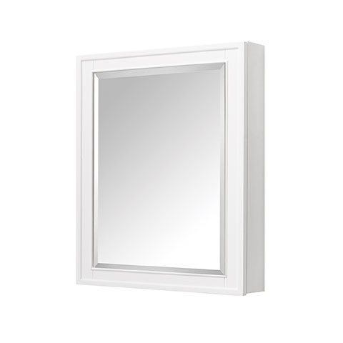 Avanity Madison 28-Inch White Traditional Bathroom Mirror/Medicine Cabinet