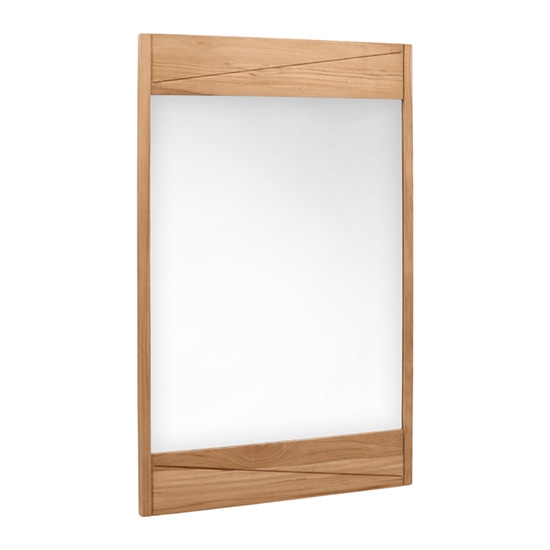 Avanity Teak 24.2-Inch Natural Teak Modern Bathroom Mirror