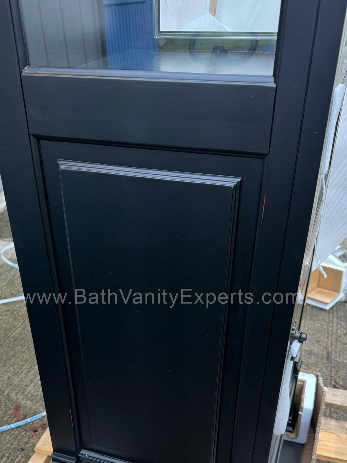 Brookfield Antique Black Linen Tower