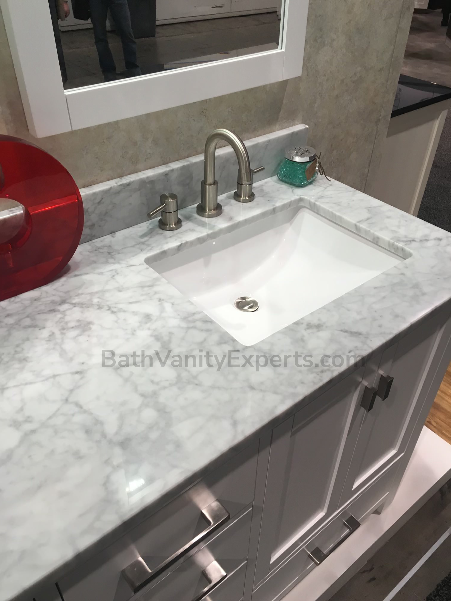White Carrara Marble Avanity